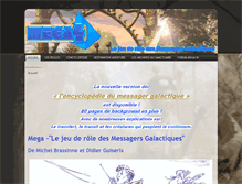 Tablet Screenshot of messagers-galactiques.com